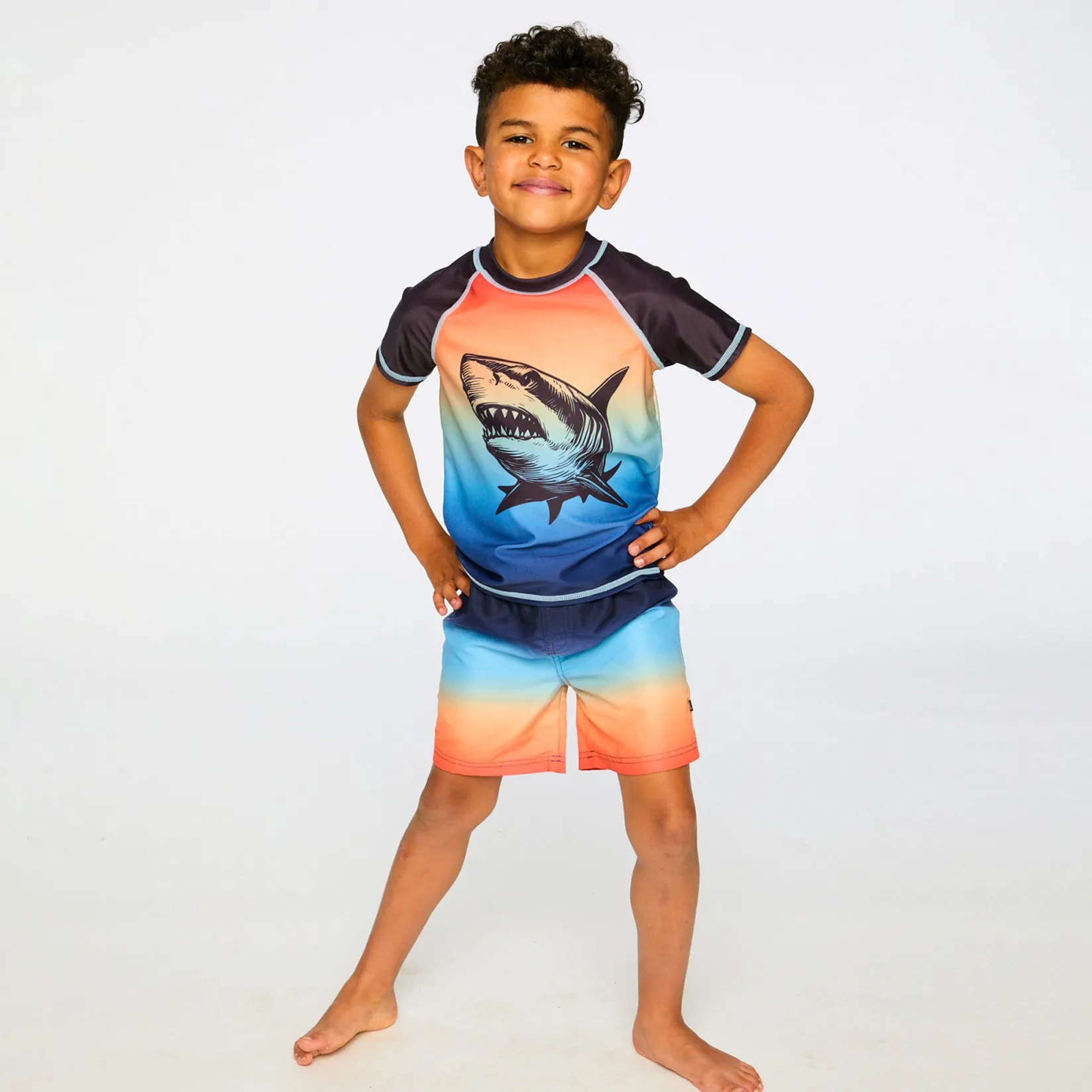 Discount Shark Rashguard 7-12 Kids/BOY Swimsuits