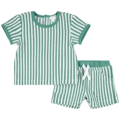 New Sharks Striped Set 3-24m BOY Outfit Sets