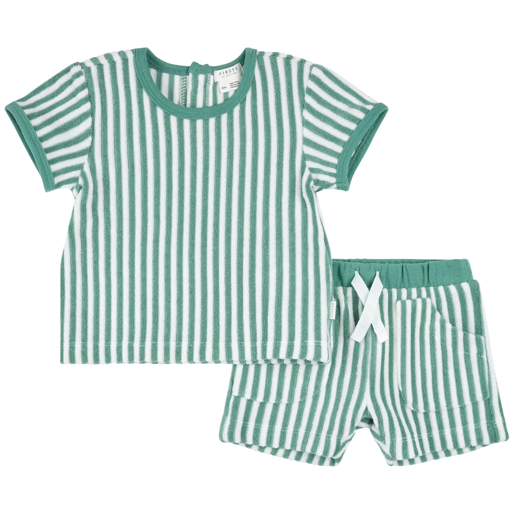 New Sharks Striped Set 3-24m BOY Outfit Sets