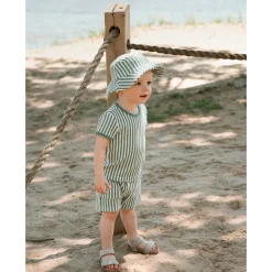 New Sharks Striped Set 3-24m BOY Outfit Sets