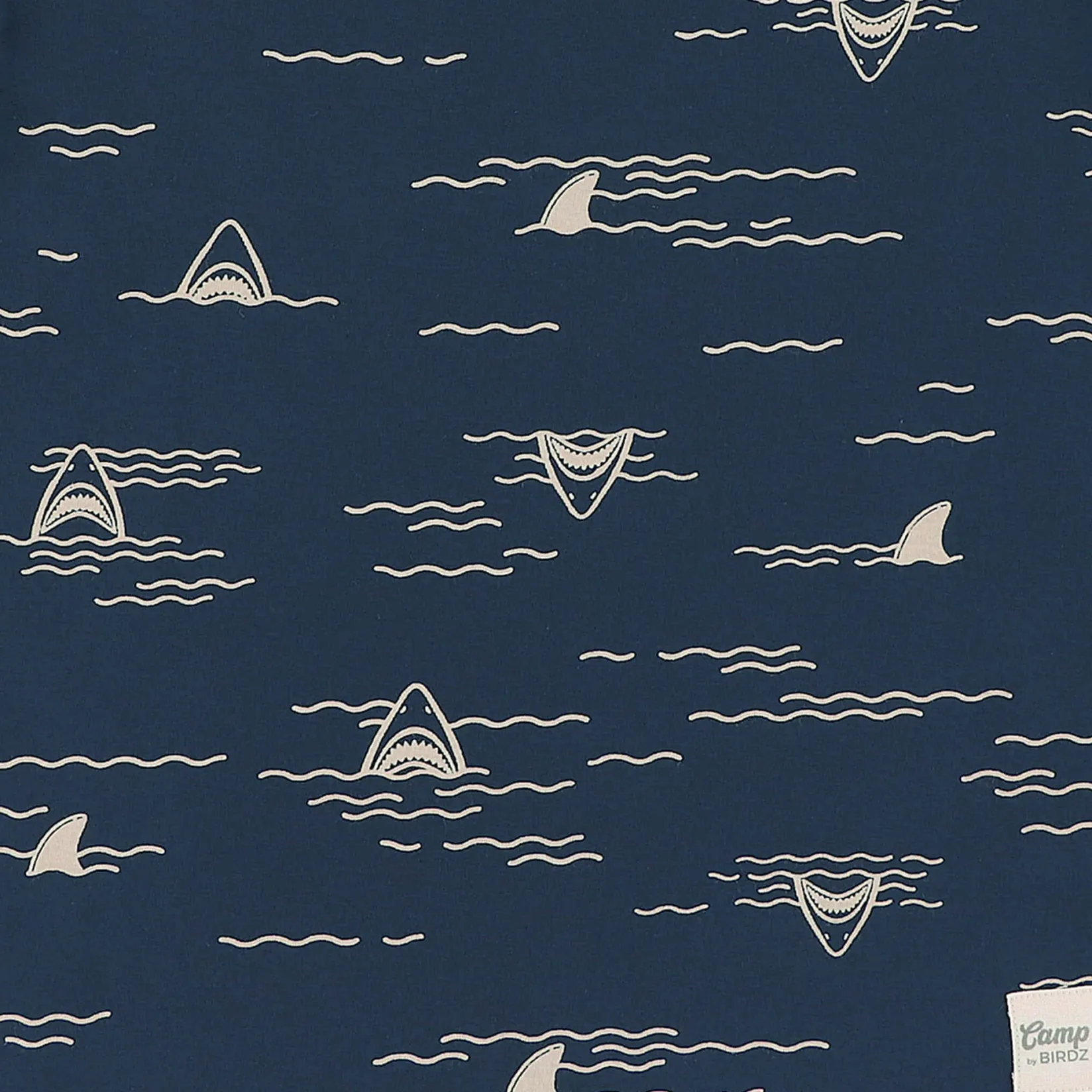 Tops>Camp by Birdz Sharks T-shirt 2-8y Marine