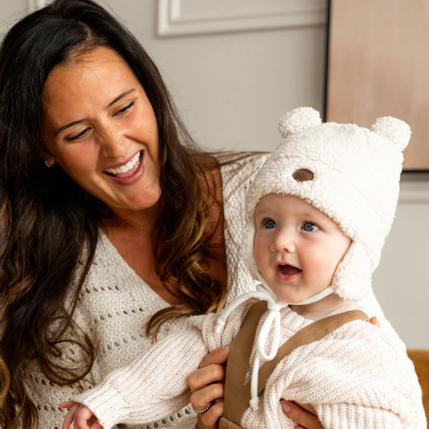 Snowsuits|Snowsuits>Petit Coulou Sherpa Teddy Bear Gift Set For Baby (4 accessories)