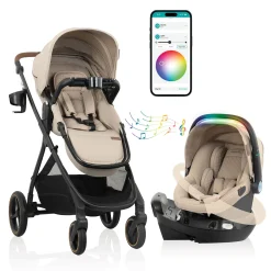 Clearance Shyft Intuiti+ Travel System - Travertine Kids Strollers|Strollers & Trailers