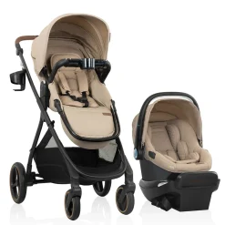 Clearance Shyft Intuiti+ Travel System - Travertine Kids Strollers|Strollers & Trailers