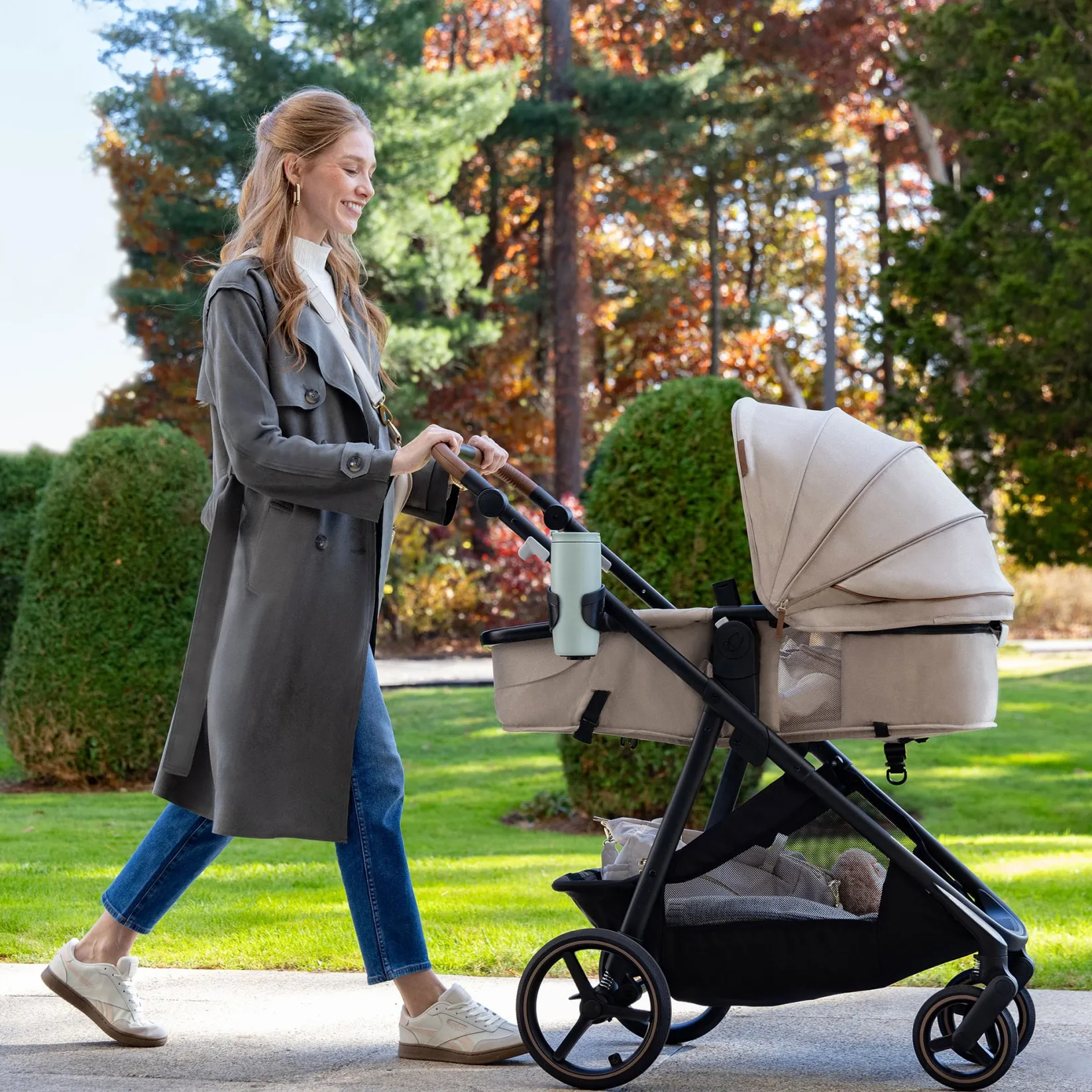Clearance Shyft Intuiti+ Travel System - Travertine Kids Strollers|Strollers & Trailers