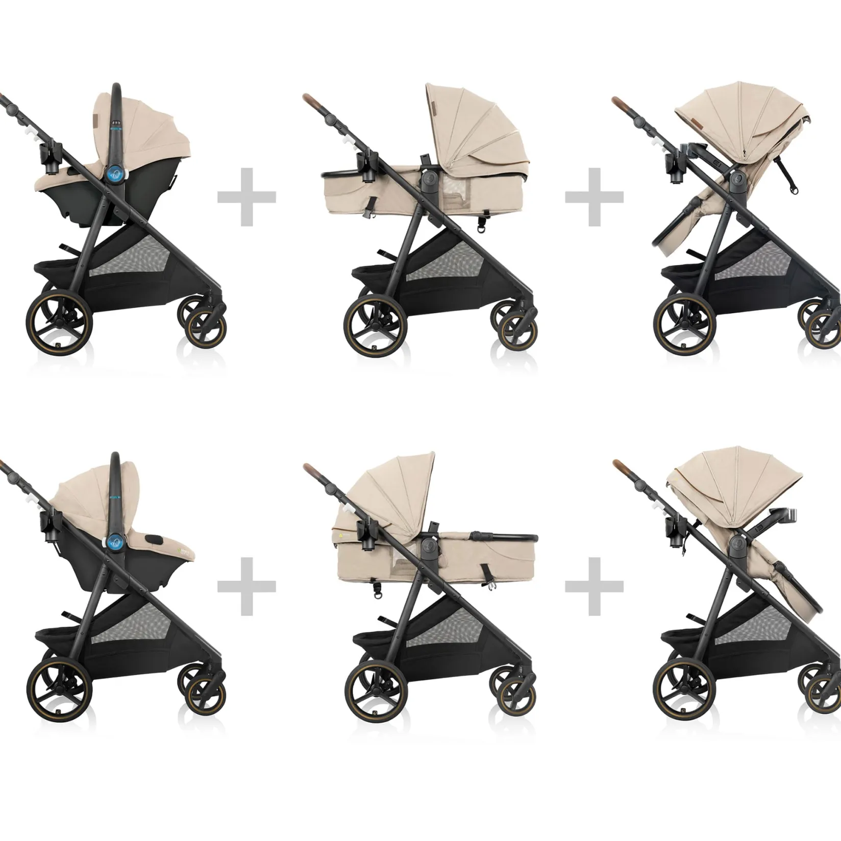 Clearance Shyft Intuiti+ Travel System - Travertine Kids Strollers|Strollers & Trailers