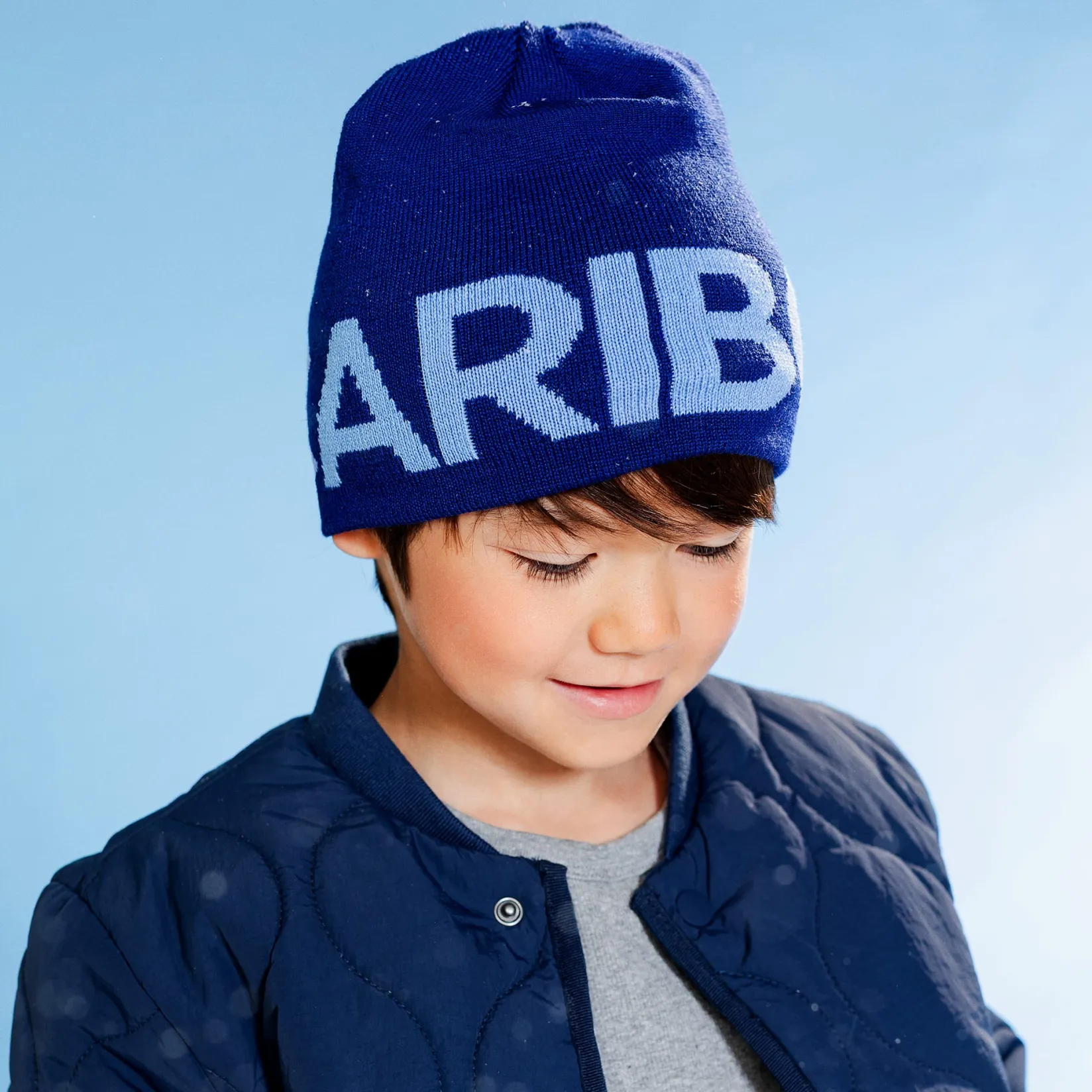 Beanies>Caribou Signature Merino Beanie 2-6 Navy
