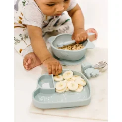 New Silicon Snack Plate - Elephant Kids Breastfeeding|Tableware