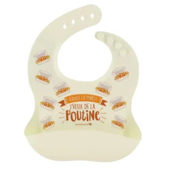 Breastfeeding|Bibs>Bedaine Love Silicone Bib - Poutine