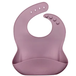 Bibs|Breastfeeding>Loulou Lollipop Silicone Bib - Purple