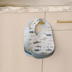 Sale Silicone Bib - Sharks Breastfeeding|Bibs