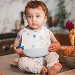 Breastfeeding|Bibs>Loulou Lollipop Silicone Bib - Tiny Mathletes