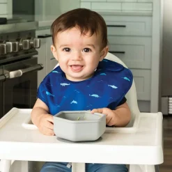 Plates & Placemats|Tableware>Raz Baby Silicone Bowl - Grey