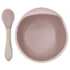 Tableware|Plates & Placemats>Kushies Silicone Bowl and Spoon Siliscoop - Pink