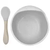 Tableware|Plates & Placemats>Kushies Silicone Bowl and Spoon Siliscoop - White