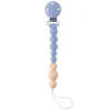 Pacifiers & Clips|Pacifiers & Clips>Loulou Lollipop Silicone Pacifier Clip - Blue