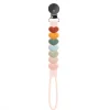 Pacifiers & Clips|Pacifiers & Clips>Loulou Lollipop Silicone Pacifier Clip - Sweetheart Multi