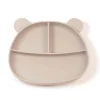 Outlet Silicone Plate Taupe Bear Kids Tableware|Plates & Placemats