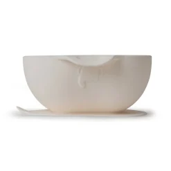 New Silicone Snack Bowl - Cream Kids Tableware|Plates & Placemats
