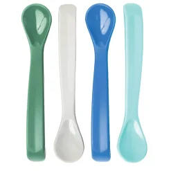 Tableware|Plates & Placemats>Tiny Twinkle Silicone Spoon 4-pack - Green