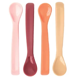Discount Silicone Spoon 4-pack - Pink Red Orange Kids Tableware|Plates & Placemats
