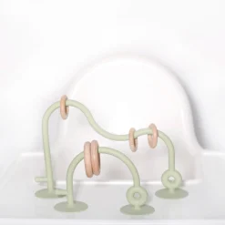 Stroller & Car Seat Toys|Developmental Toys>Bulle Silicone Suction Teething Toy - Green