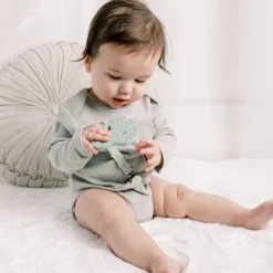 Teething Toys>Loulou Lollipop Silicone Teether - Monstera Mint