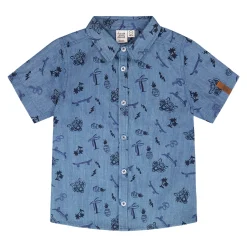 Tops>Deux par Deux Skate Boys Shirt 3-6 Blue