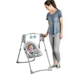 New Slim Spaces™ Compact Baby Swing - Humphry Swings & Rockers
