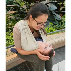 Snug Baby Wrap In Mint Fiber - Sand Outdoors & Travel|Baby Carriers