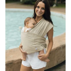 Snug Baby Wrap In Mint Fiber - Sand Outdoors & Travel|Baby Carriers
