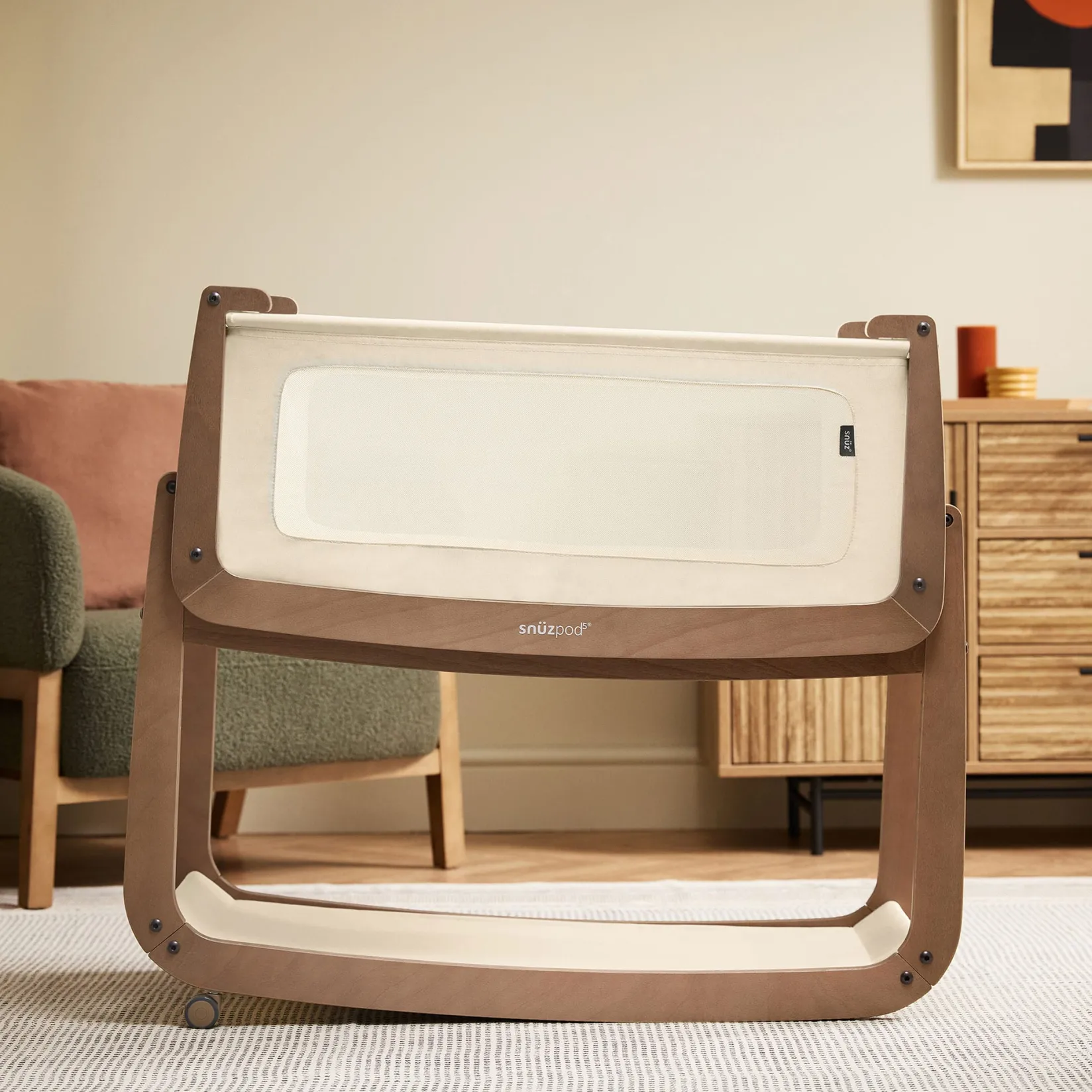 Playards & Bassinets|Playards & Bassinets>Snuz SnüzPod5 - Walnut