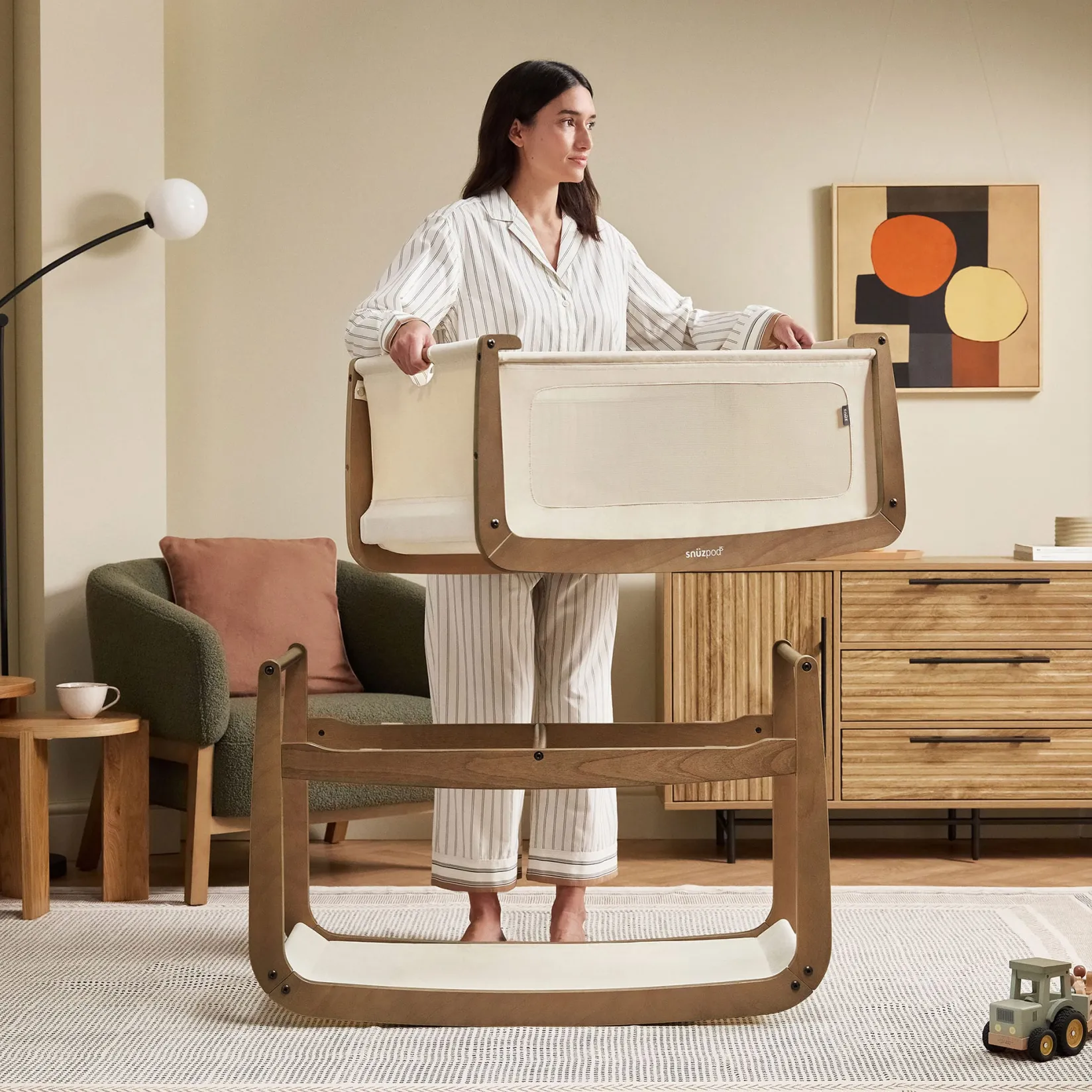 Playards & Bassinets|Playards & Bassinets>Snuz SnüzPod5 - Walnut