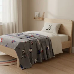 Soft Plush Throw - Hockey Kids Blankets|Blankets