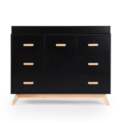 Best Soho 5-Drawer Dresser - Black / Natural Storage Furniture