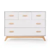 Best Soho 5-Drawer Dresser - White / Natural Storage Furniture