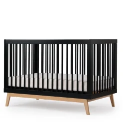 New Soho 3-in-1 Convertible Crib - Black / Natural Cribs & Mattresses|Cribs & Mattresses