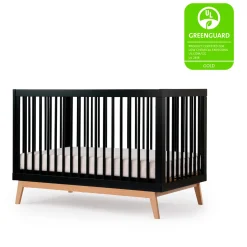 New Soho 3-in-1 Convertible Crib - Black / Natural Cribs & Mattresses|Cribs & Mattresses
