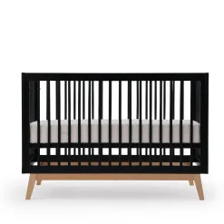 New Soho 3-in-1 Convertible Crib - Black / Natural Cribs & Mattresses|Cribs & Mattresses