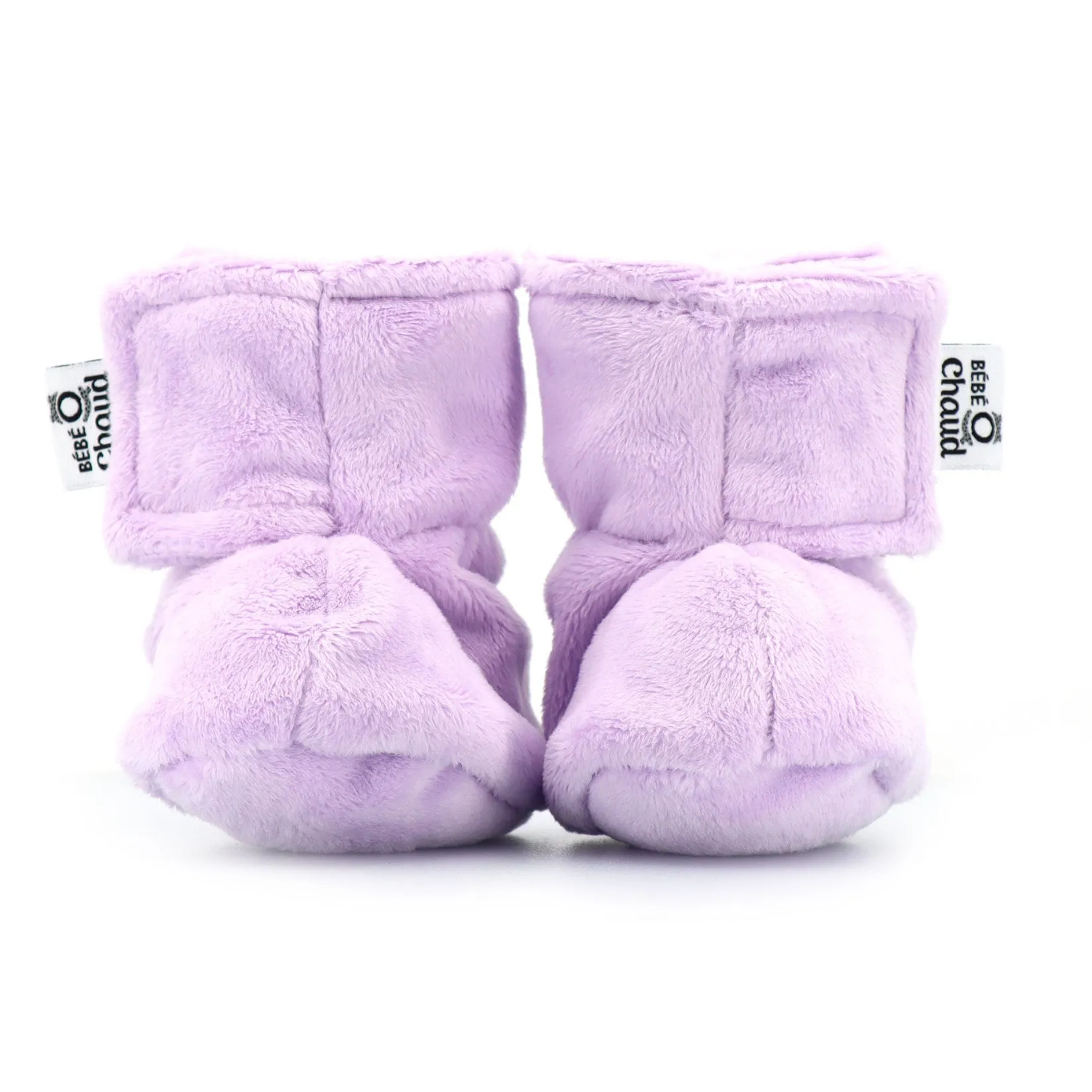 Slippers>Bebe O Chaud Solid Velux Slippers 0-6m Lilac