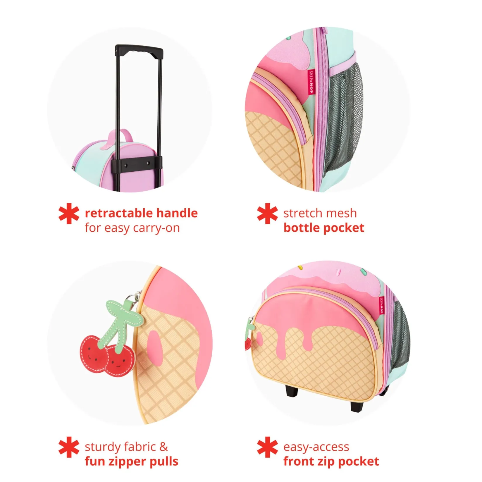 Spark Style Luggage - Ice Cream Kids Travel Accessories|Outdoors & Travel