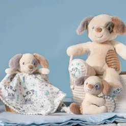 New Sparky Puppy Character Blanket – 13×13″ Developmental Toys