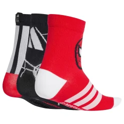 Socks|Underwear & Socks>Adidas Spiderman 3-Pack Socks Sizes 10-13 Red