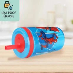 Hot Spiderman Tumbler With Straw Kids Breastfeeding|Tableware