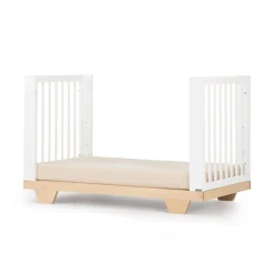 Hot Spirit 8-In-1 Convertible Crib - White/Natural Cribs & Mattresses|Cribs & Mattresses