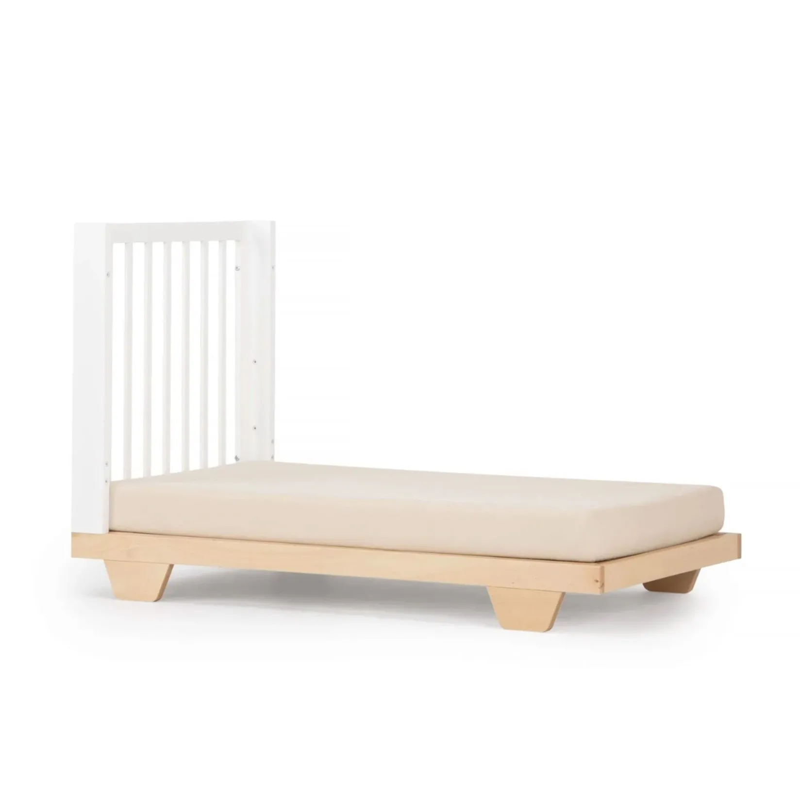 Hot Spirit 8-In-1 Convertible Crib - White/Natural Cribs & Mattresses|Cribs & Mattresses