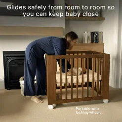 Spirit 8-in-1 Convertible Crib- Walnut Cribs & Mattresses|Cribs & Mattresses