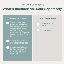 Spirit 8-in-1 Convertible Crib- Walnut Cribs & Mattresses|Cribs & Mattresses