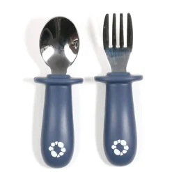 Breastfeeding|Tableware>Bulle Spoon & Fork Set- Blueberry