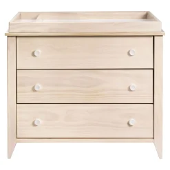 Changing Tables>Babyletto Sprout 3-Drawer Changer Dresser - Washed Natural / White